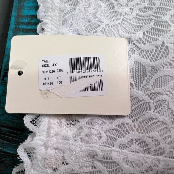 Pennington’s White Femme Couture Panty Déesse Collection Size 4x NWT Brand New - Picture 7 of 8